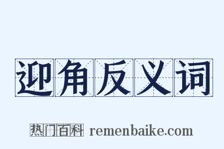 迎角反义词是什么意思的图片